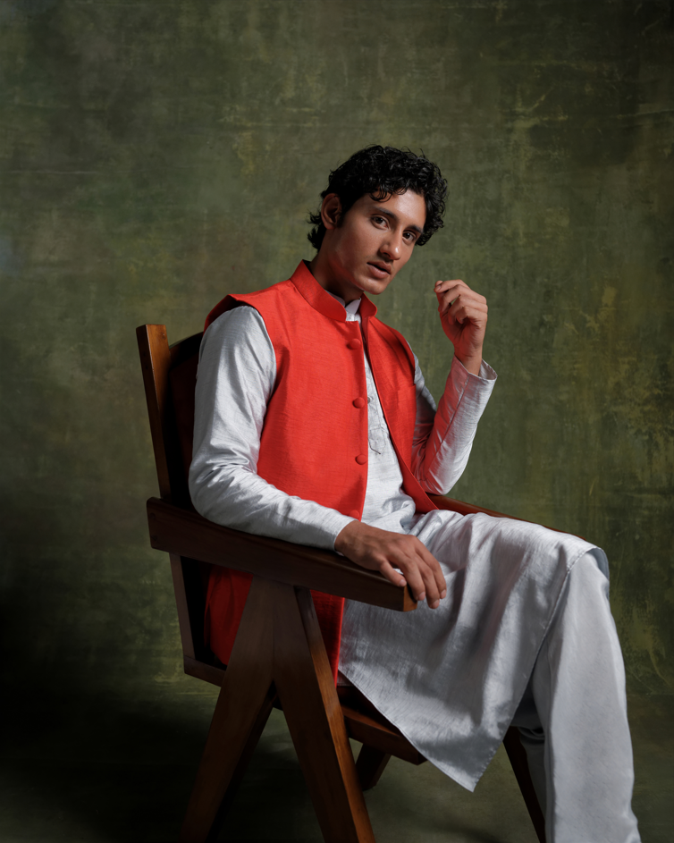 Kurta With Vest Set